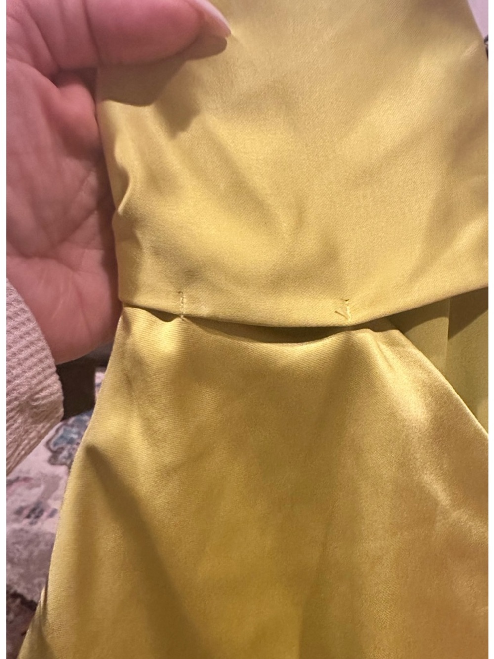 SIMON MILLER Satin Halter Chartreuse Prom Wedding Guest Long Slip Dress 10 - Picture 10 of 12